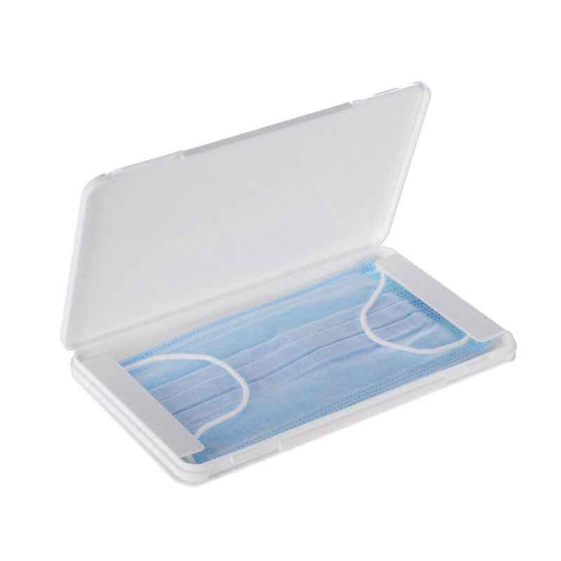 Pure white snap-type mask storage box portable mask storage box - Image 2