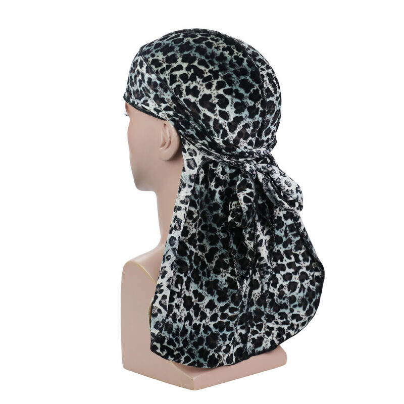 Velvet Leopard Long Tail Pirate Hat - Image 10