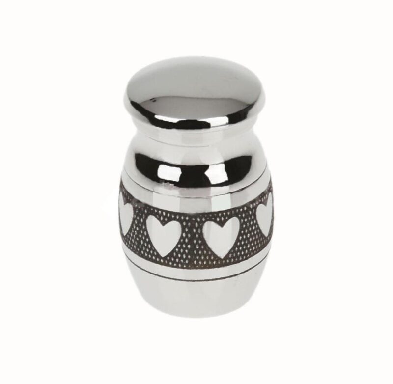 Titanium Steel Heart-Shaped Small Tin Urn Can Open The Waterproof Small Jar - Image 6