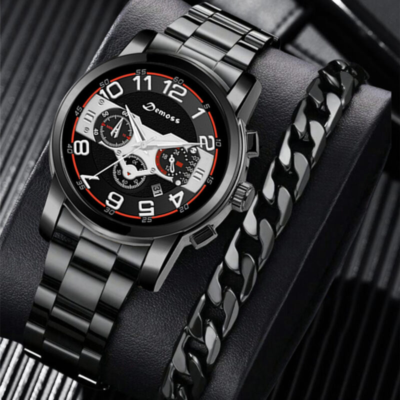 New Men's Fashion Foreign Trade Wholesale Trend Steel Strap Watch Cross-border Hot - Image 4