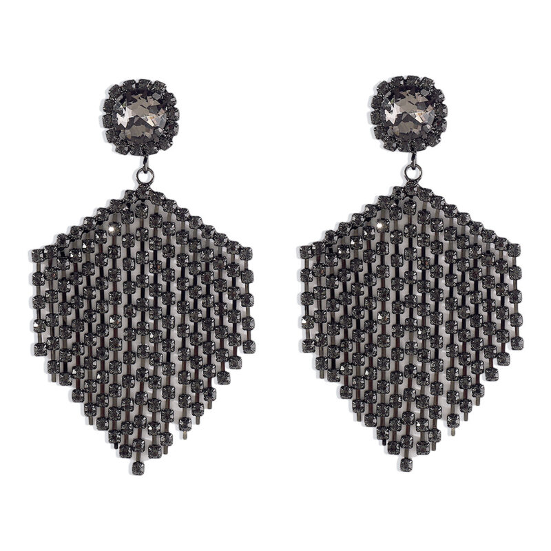 Claw Chain Waterfall Tassel Earrings Baroque Fashion - Image 3