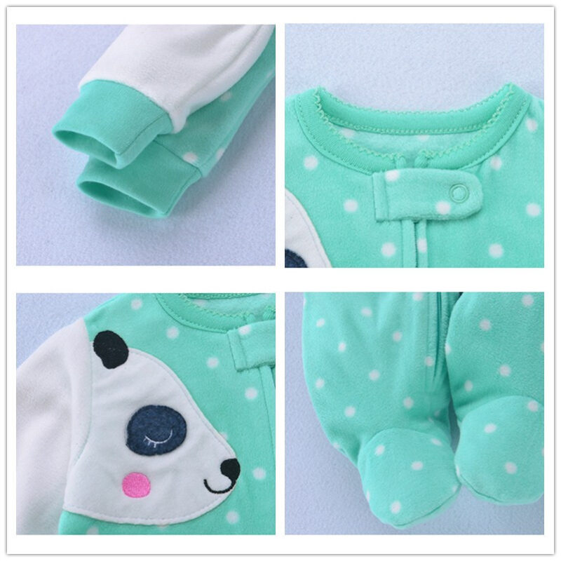 Spring Baby Girl Clothes Kids Soft Fleece Rompers Kids - Image 4