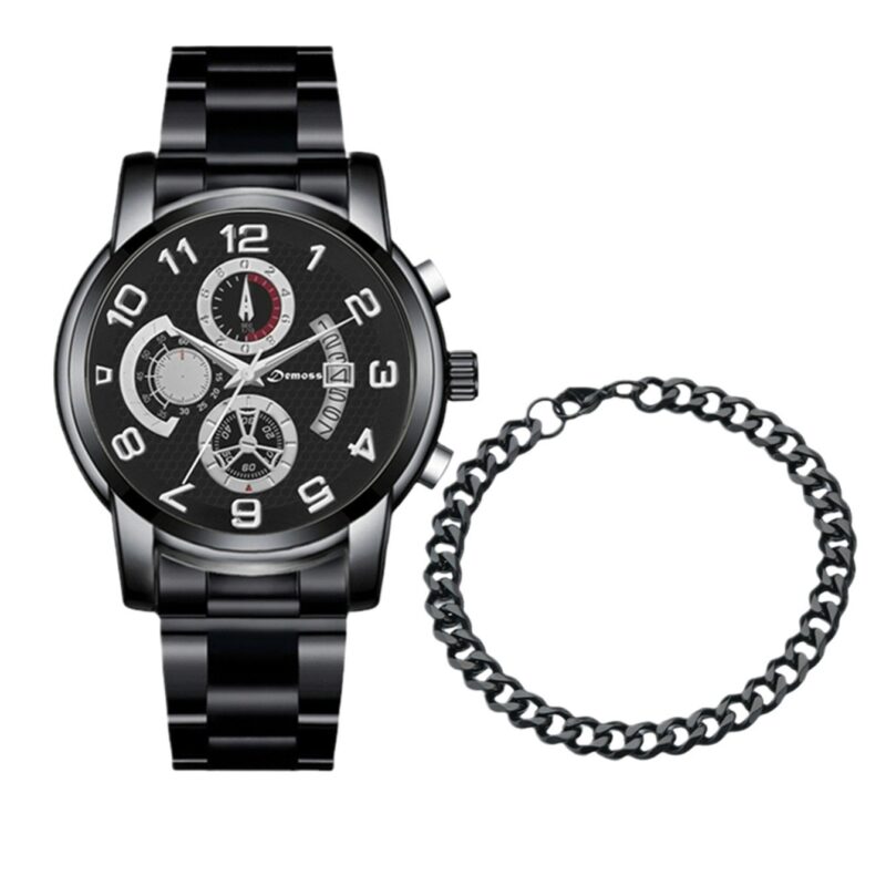 New Men's Fashion Foreign Trade Wholesale Trend Steel Strap Watch Cross-border Hot - Image 3