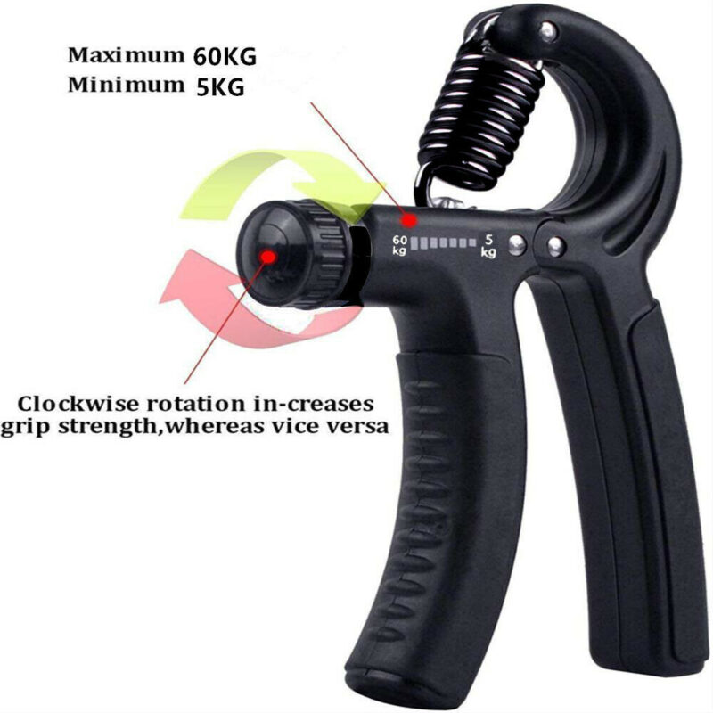 Hand Grip Adjustable Trainer Gripper Strengthener Gym Strength Exerciser Adjustable Heavy Gripper Fitness Hand Exerciser Grip Wrist Training Increase Strength Spring Finger Pinch Carpal Expander - Image 10