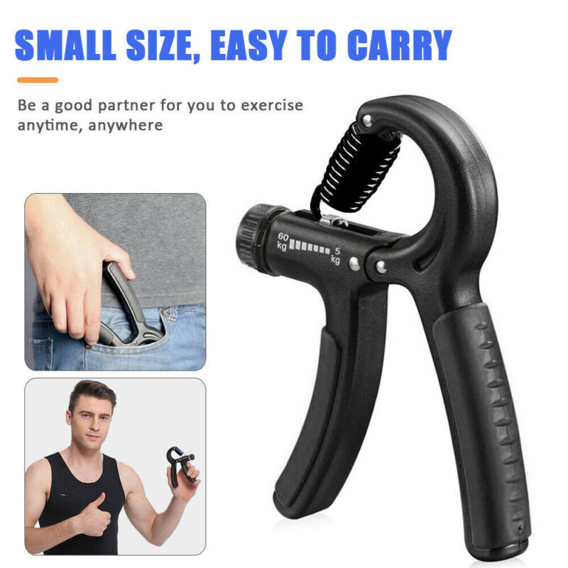 Hand Grip Adjustable Trainer Gripper Strengthener Gym Strength Exerciser Adjustable Heavy Gripper Fitness Hand Exerciser Grip Wrist Training Increase Strength Spring Finger Pinch Carpal Expander - Image 5