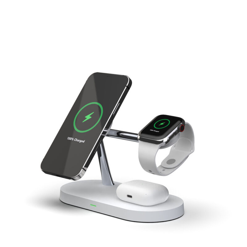 Three-in-one Smart Fast Charging 15W Fast Magnetic Wireless Charger - Image 5