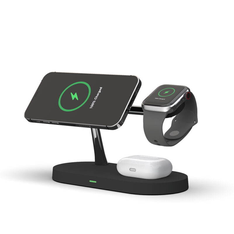 Three-in-one Smart Fast Charging 15W Fast Magnetic Wireless Charger - Image 7